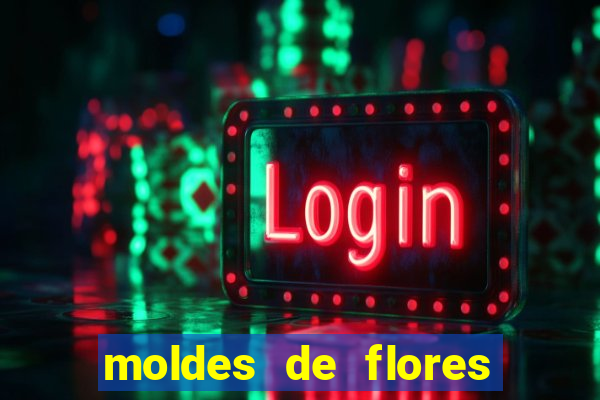 moldes de flores gigantes para imprimir